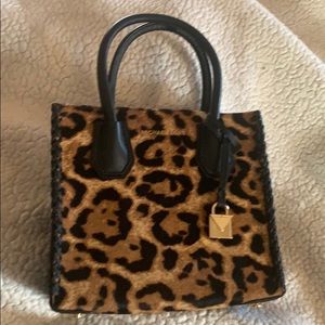 Michael Kors Medium Leopard Calf Hair Accordion